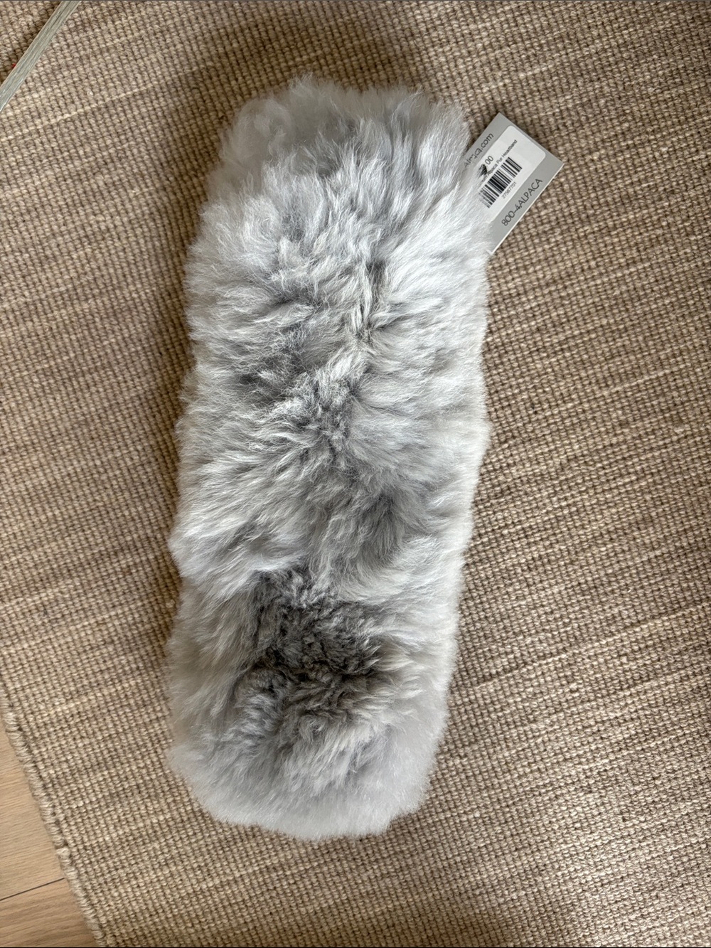100% alpaca Fur Headband NWT